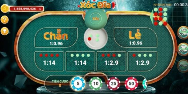 Giao diện game xóc đĩa cuốn hút